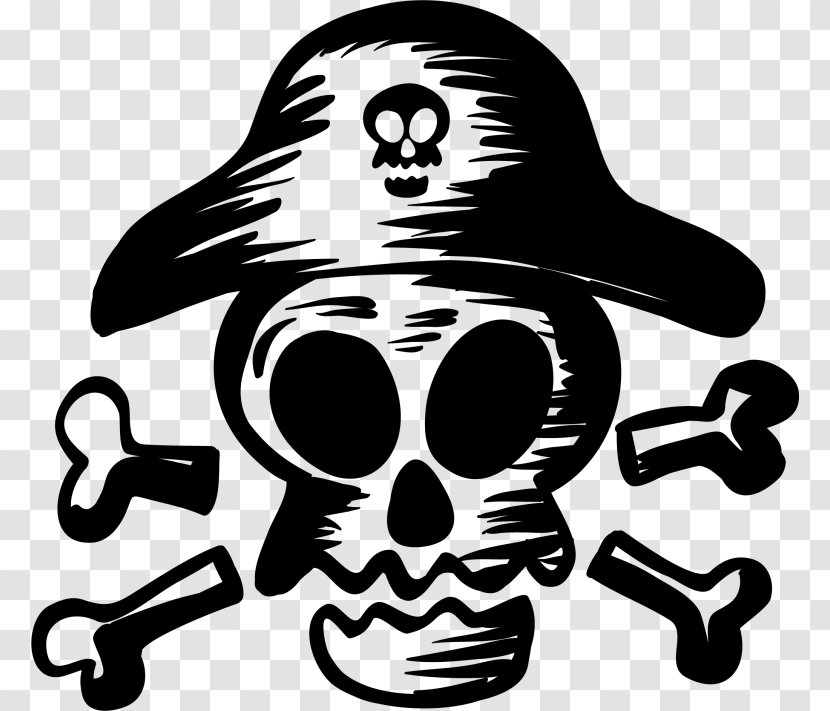 Piracy Skull Royalty-free - Human Symbolism Transparent PNG