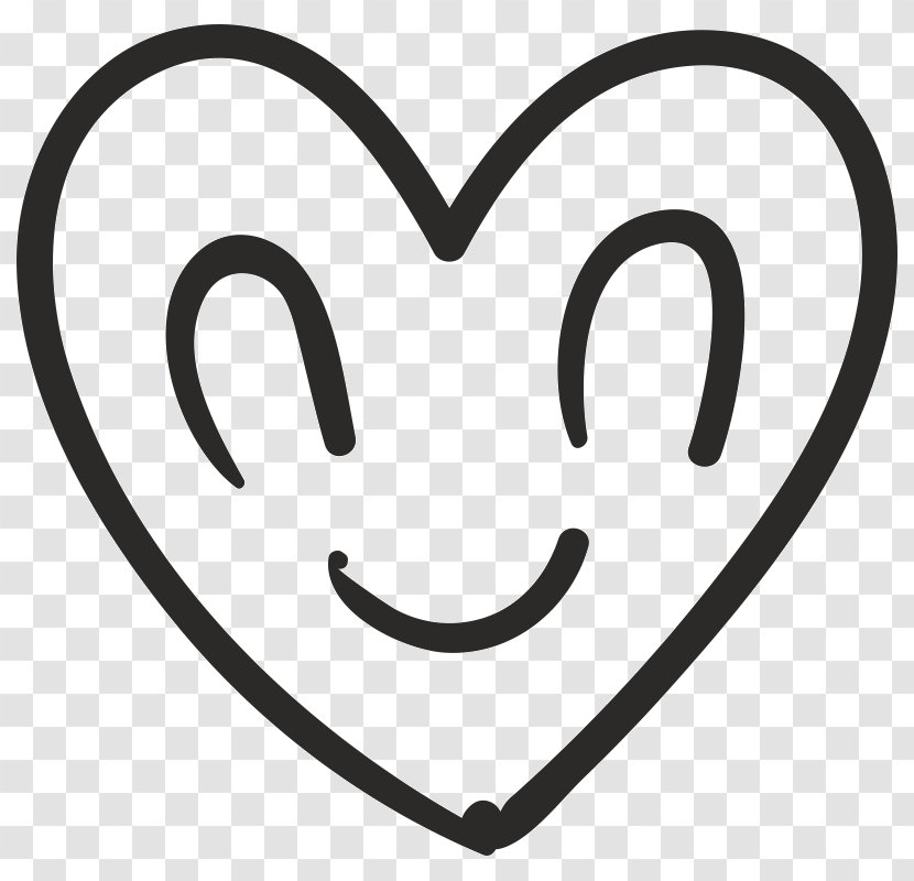 Smiley Happiness Love Font Line - Heart Transparent PNG
