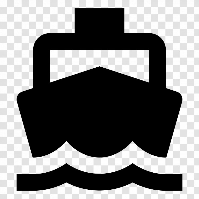 Ship Boat Ferry - Black And White Transparent PNG