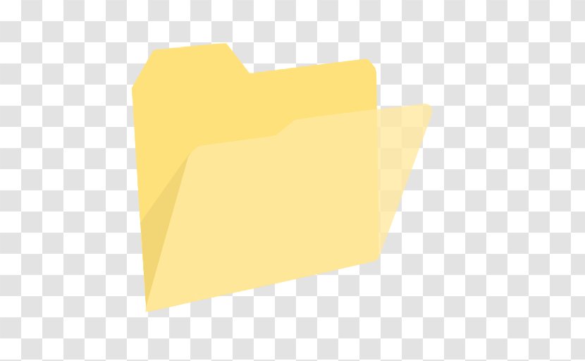 Angle Material Yellow Line - Rectangle - ModernXP 35 Folder Open Transparent PNG