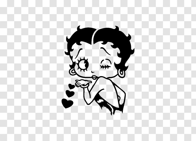 Betty Boop Animation Decal Animated Cartoon - Stencil - Naruto Drawing Sasuke Transparent PNG