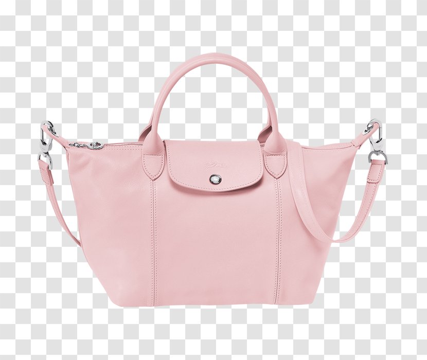 Tote Bag Leather Handbag Longchamp Pliage - White Transparent PNG