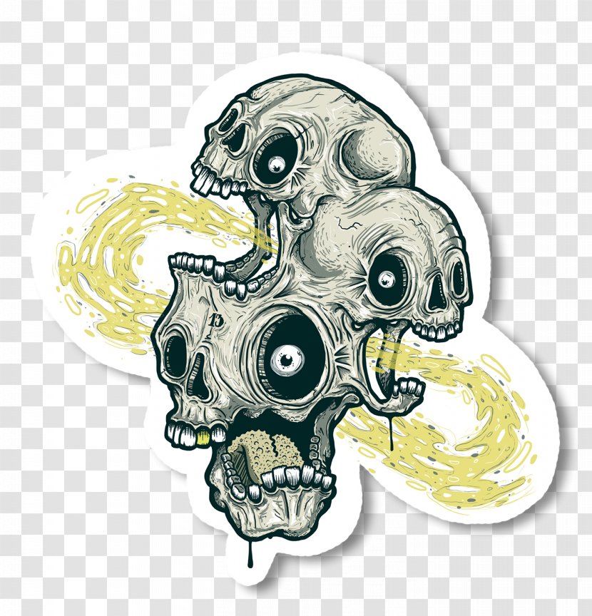 Skull Drawing - Octopus Street Art Transparent PNG