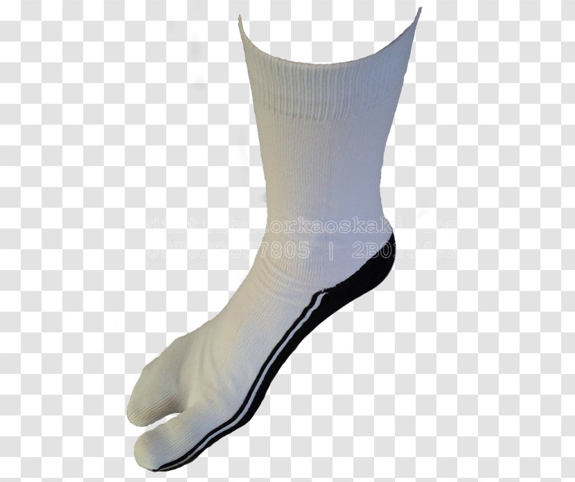 White Sock Shoe Thumb Foot - Black And - Jempol Transparent PNG