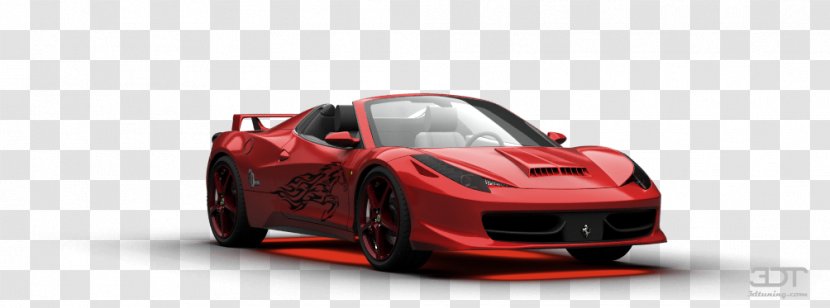 Ferrari 458 Car Luxury Vehicle Motor - Red - Spyder Transparent PNG