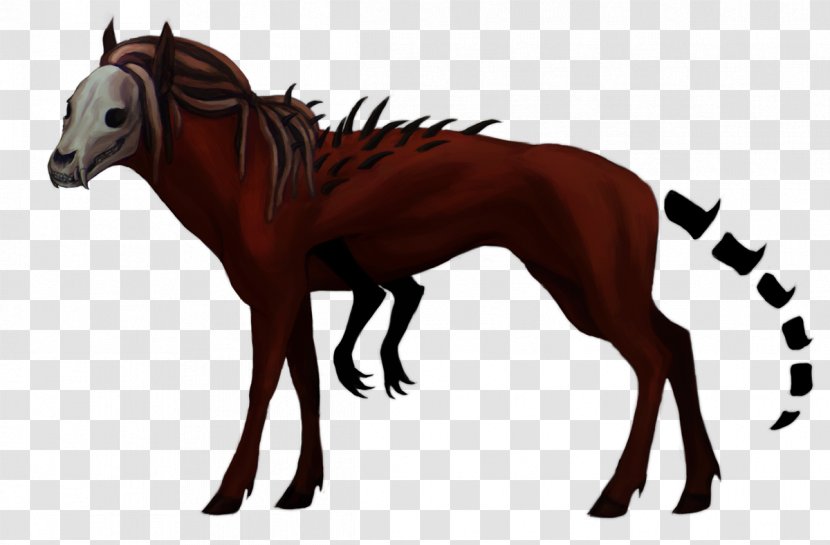 Mustang Foal Stallion Donkey Rein - Mythical Creature Transparent PNG