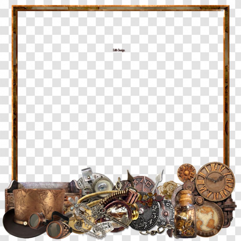 Picture Frames Treasure - Steampunk Border Transparent PNG