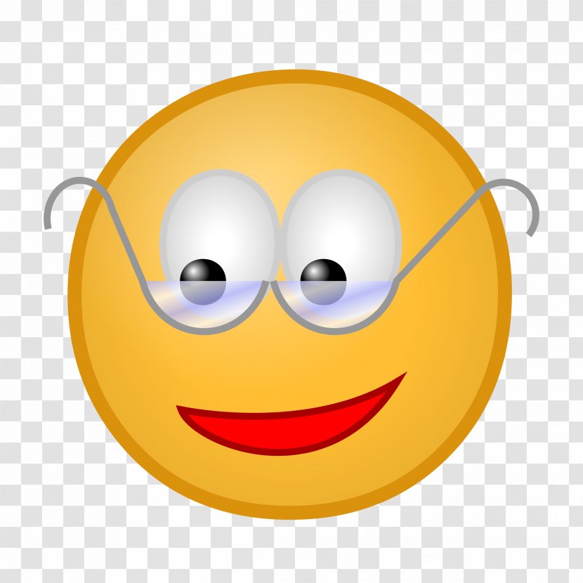 Smiley Glasses Clip Art - Yellow - Eyes Reading Cliparts Transparent PNG