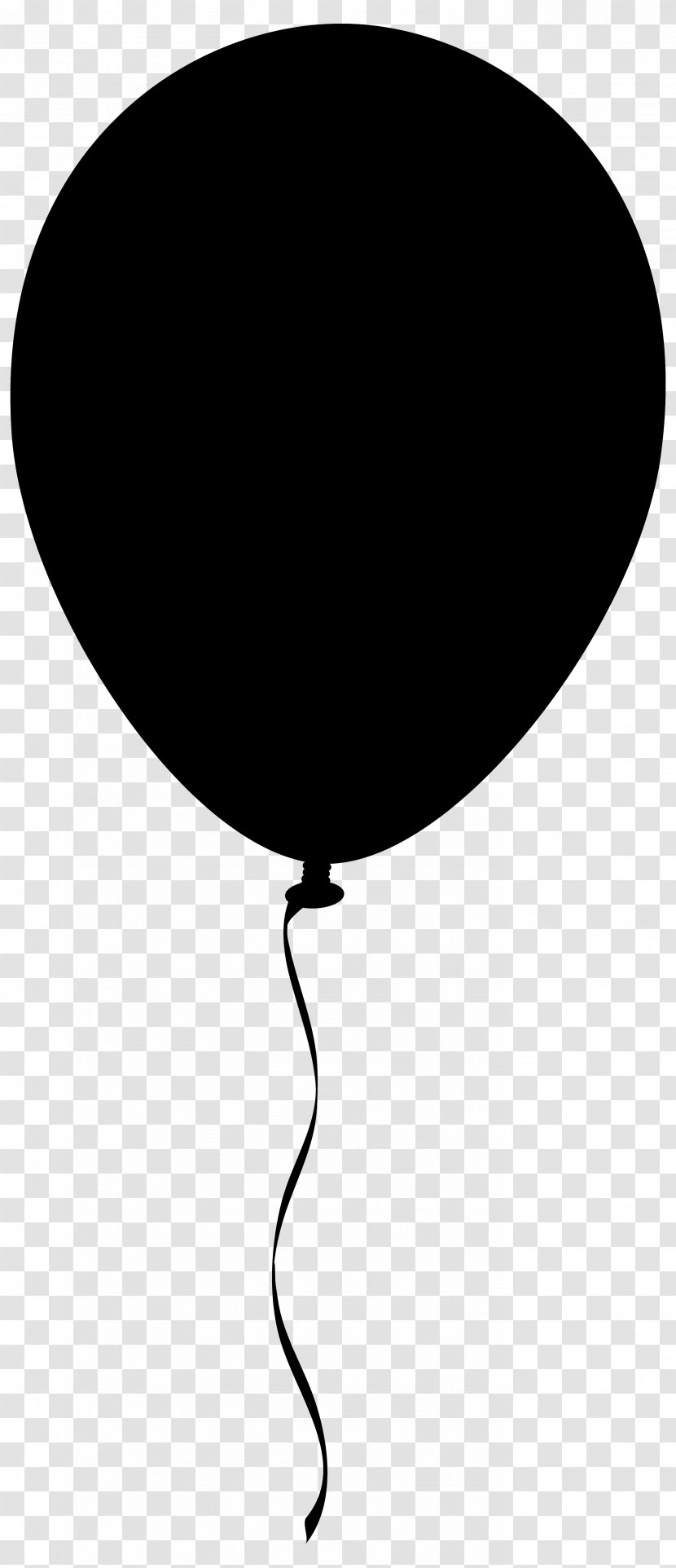 Birthday Party Background - Balloon - Blackandwhite Black Transparent PNG