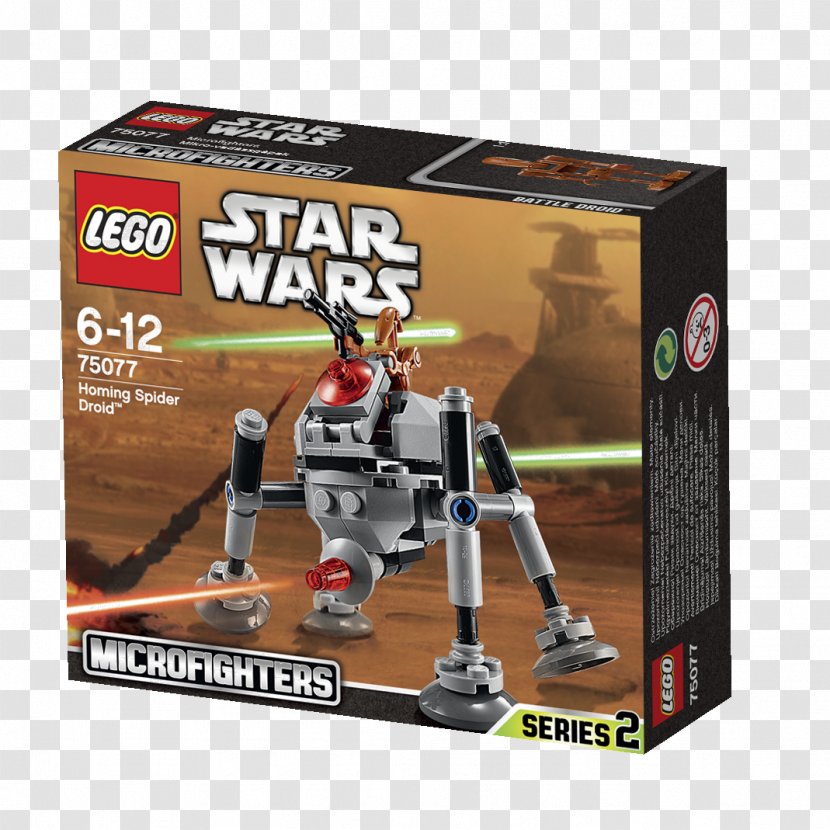 LEGO Star Wars : Microfighters Lego Minifigure Toy - Spider Droid Transparent PNG