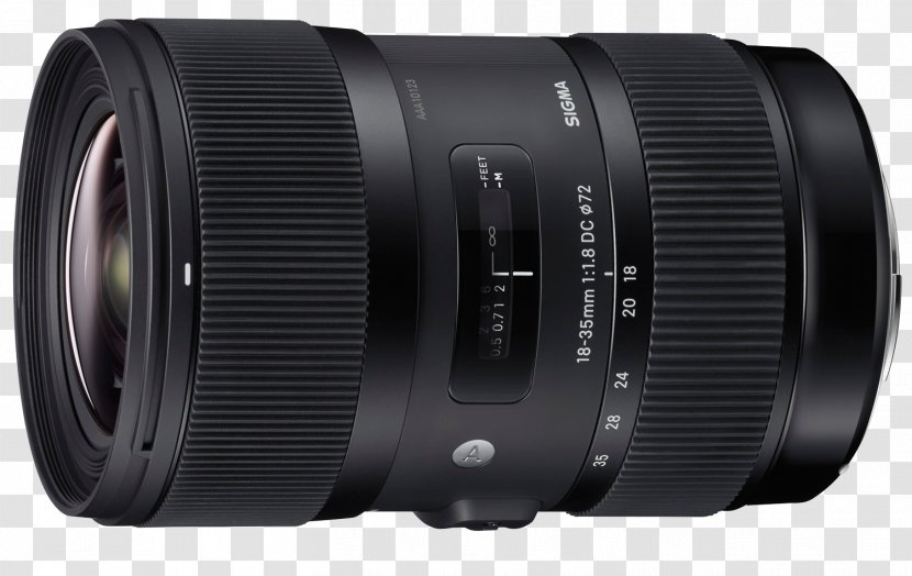 Sigma 18-35mm F/1.8 DC HSM A 30mm F/1.4 EX Lens Nikon AF-S DX Nikkor 35mm F/1.8G Camera Format - Fisheye Transparent PNG