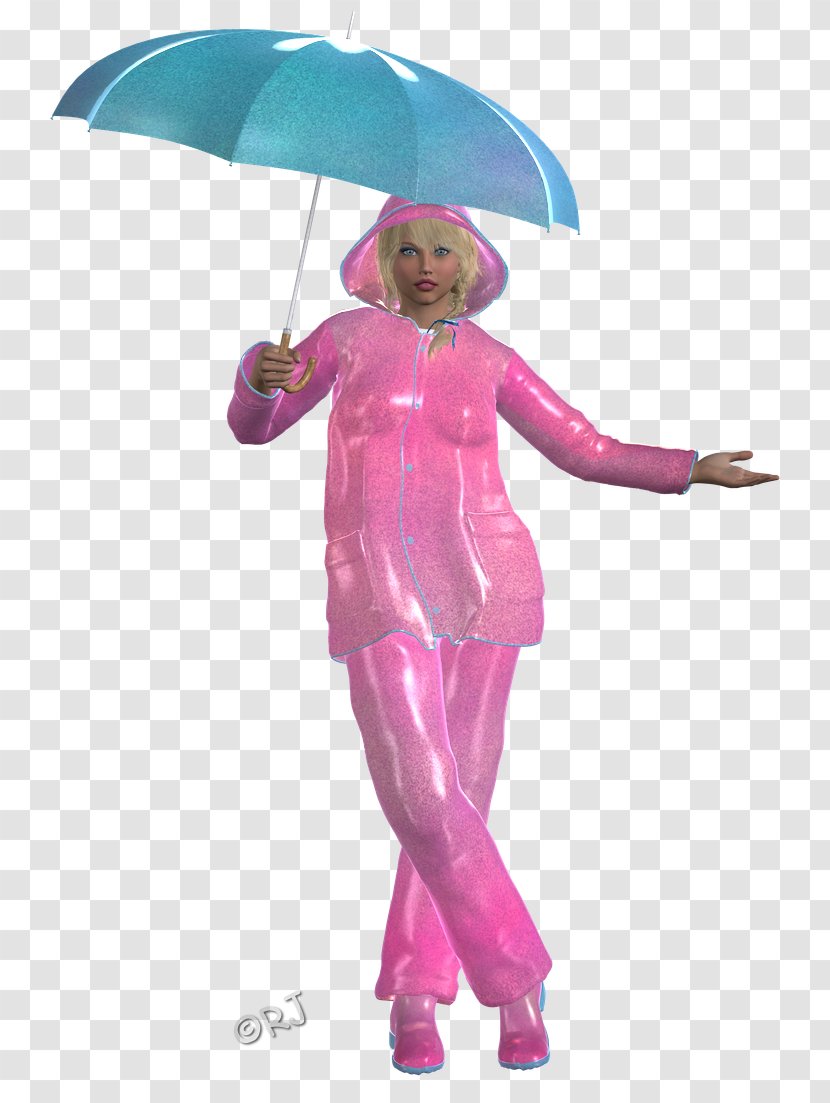 Costume Pink M Character Fiction Outerwear - Tree - Rainy Day Transparent PNG