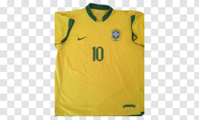 Brazil National Football Team T-shirt At The 2006 FIFA World Cup Jersey - Active Shirt Transparent PNG
