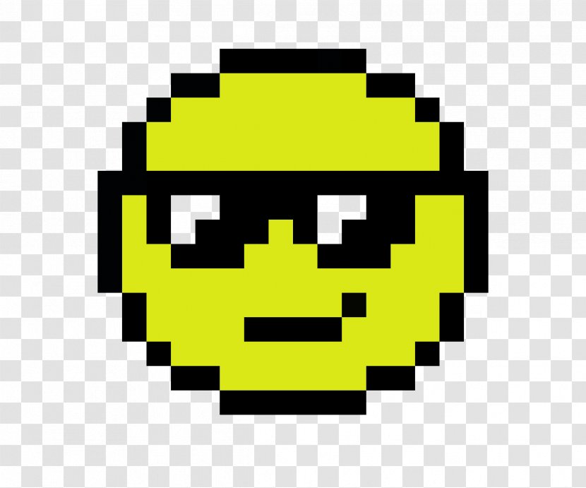 Art Emoji Pixel Emoticon - Yellow Transparent PNG