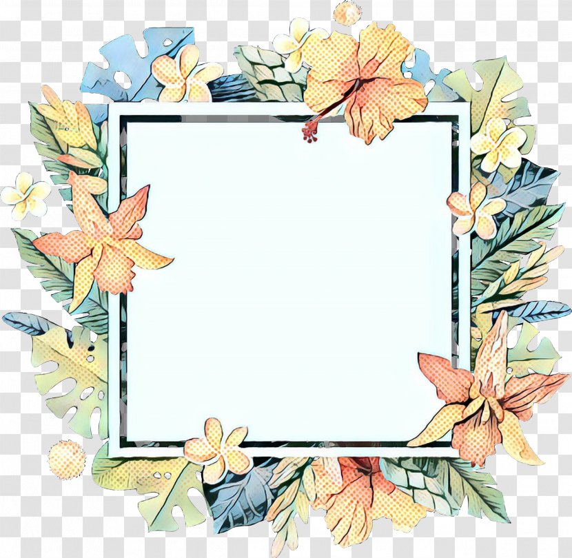 Floral Wreath Frame - Design - Interior Picture Transparent PNG