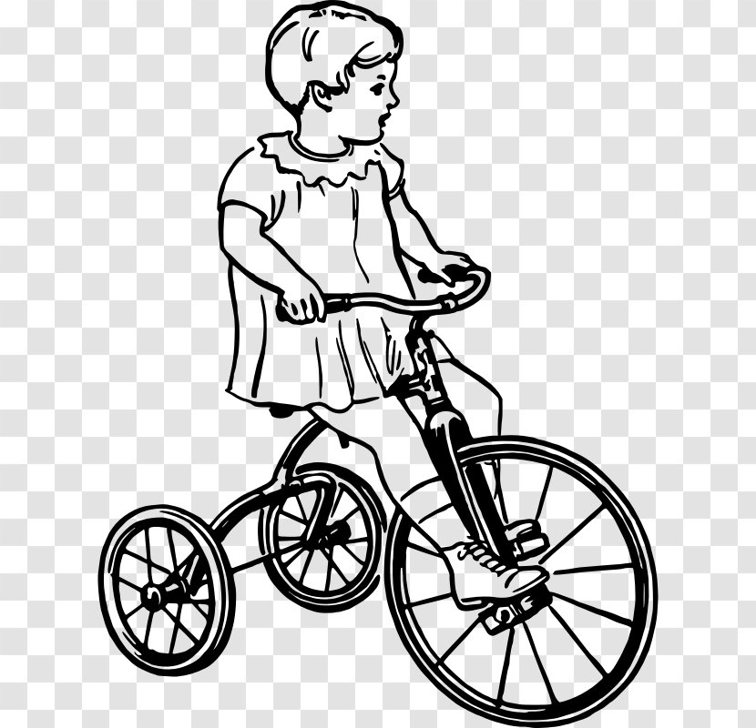 Bicycle Wheels Frames Road Tricycle Clip Art - Drawing Transparent PNG