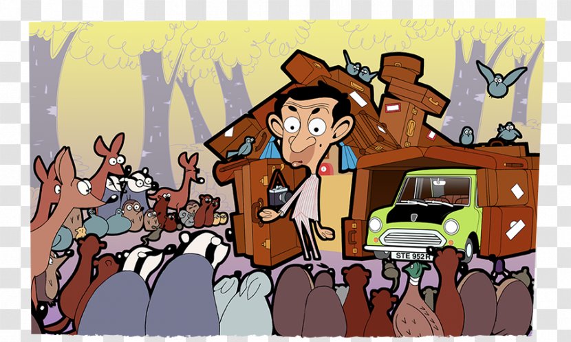 Cartoon The Return Of Mr. Bean Hair By London Animated Series ITV - Animation Transparent PNG