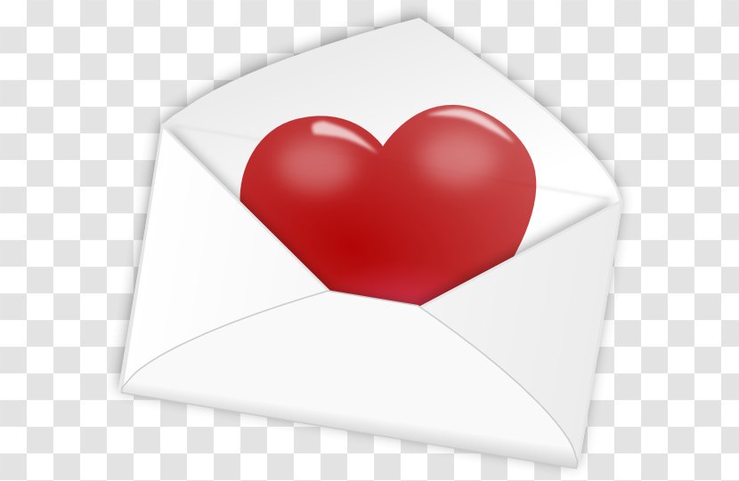Illinois Tax Refund Love Letter - Red - Valentine Envelope Cliparts Transparent PNG