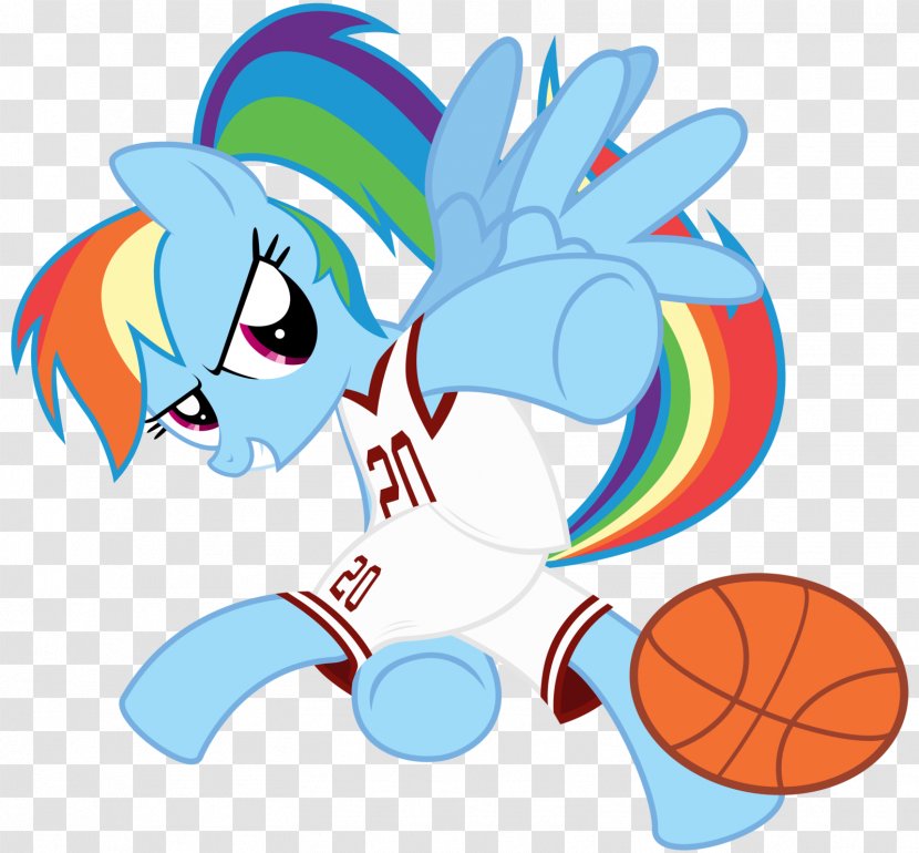 Rainbow Dash Pony Jersey Basketball - Tree Transparent PNG