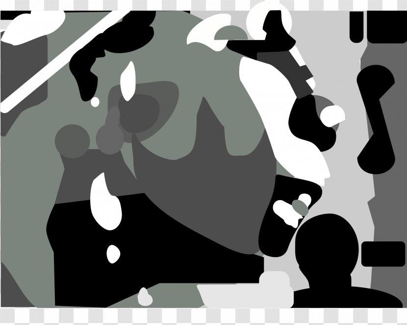 Cartoon Pianist Clip Art - Silhouette - Gray Clipart Transparent PNG