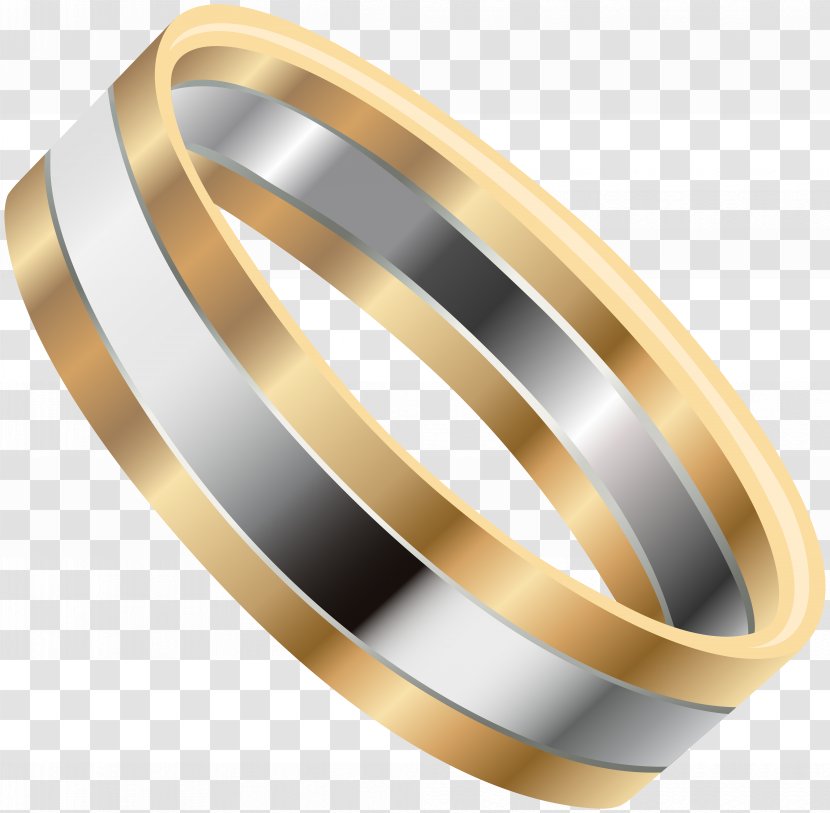 Wedding Ring Gold Clip Art - Platinum - Silver Image Transparent PNG