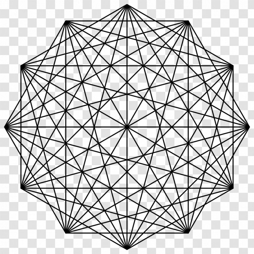Complete Graph Theory Vertex Dodecagram - Mathematics Transparent PNG