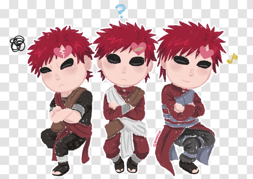 Gaara Naruto DeviantArt Drawing - Heart - Apple Filter Transparent PNG