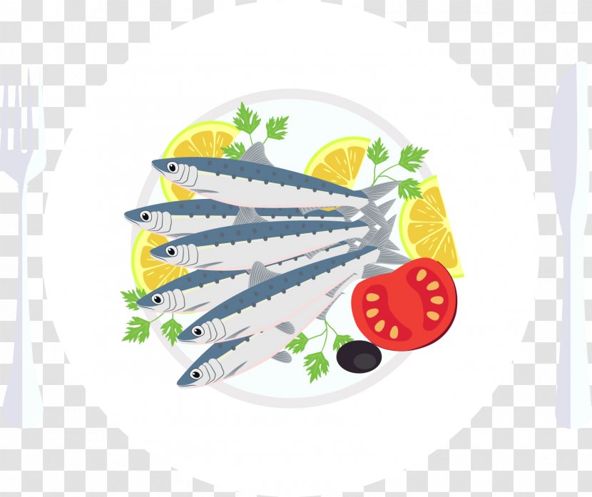 Roast Chicken Food Illustration - Dish - Vector Saury Fruit Knife And Fork Transparent PNG