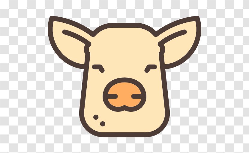 Domestic Pig Clip Art - Cattle Like Mammal - Icon Transparent PNG