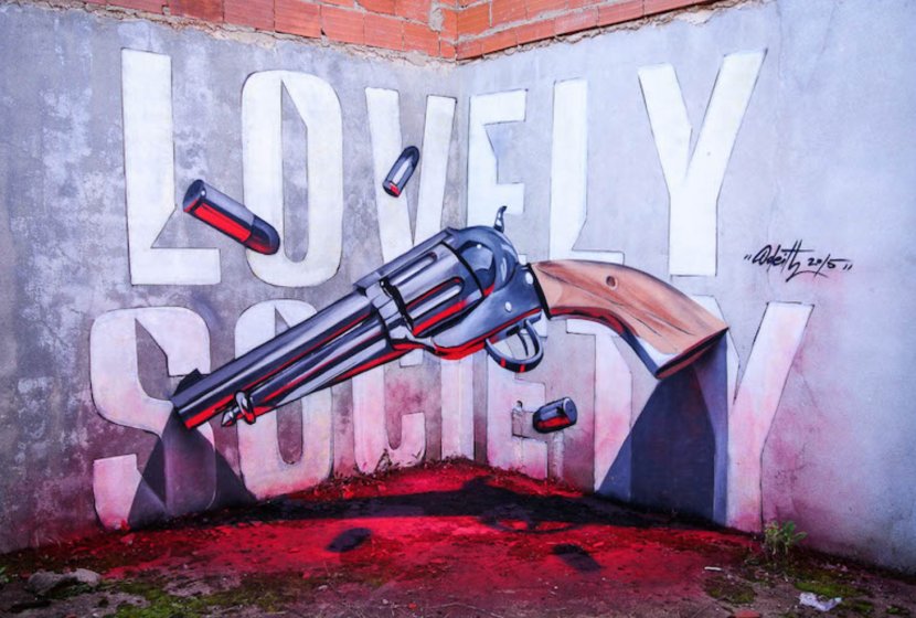 Portugal Graffiti Street Art Artist Anamorphosis - Odeith - GRAFITTI Transparent PNG
