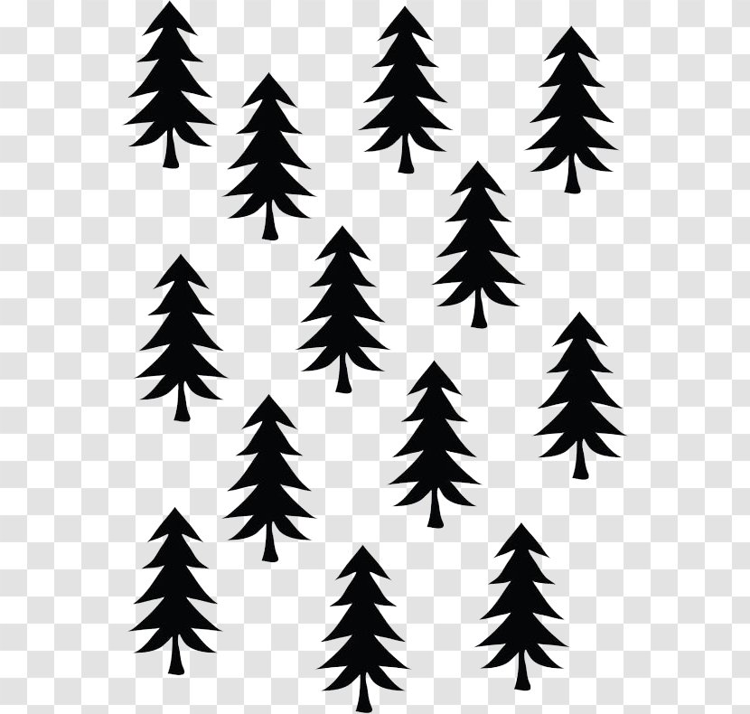 Paper Christmas Tree Gift Wrapping - Black Background Transparent PNG