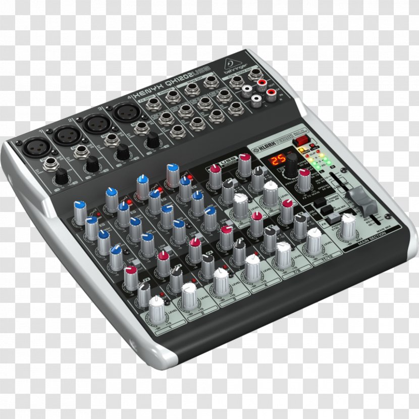 Audio Mixers Behringer Xenyx QX1202USB Microphone X1204USB - Heart Transparent PNG
