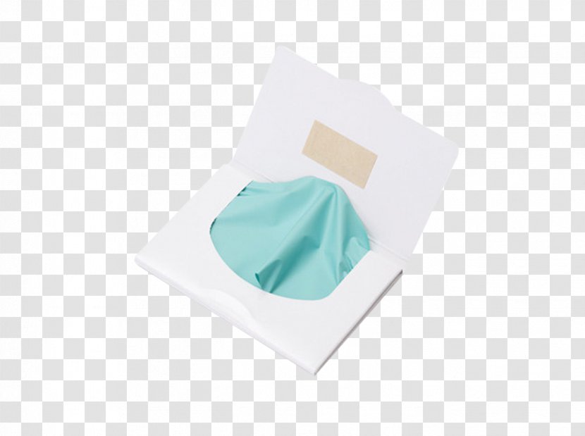 Turquoise - Oil-absorbing Paper Transparent PNG