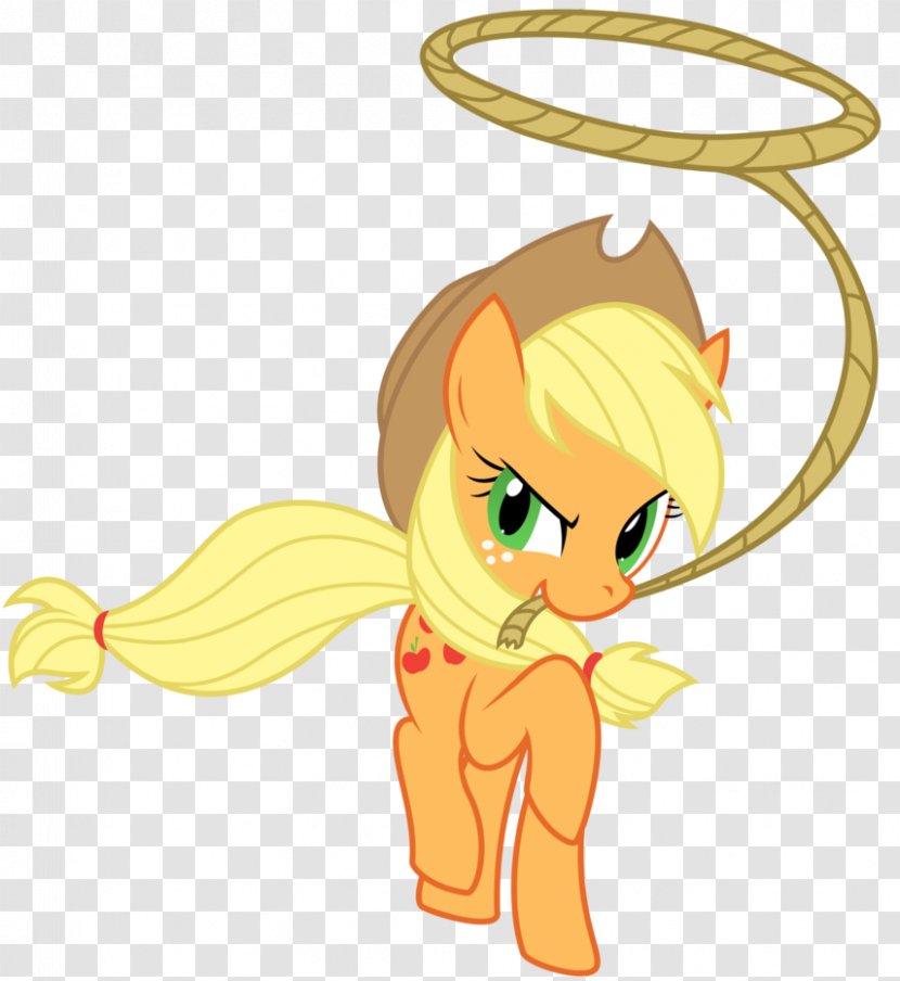 Applejack Pony Horse - Flower Transparent PNG