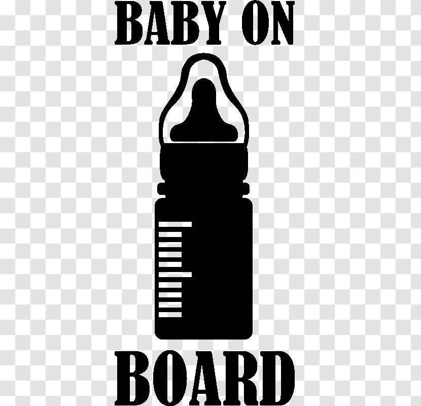 Logo Bottle Font - Baby On Board Sticker Transparent PNG