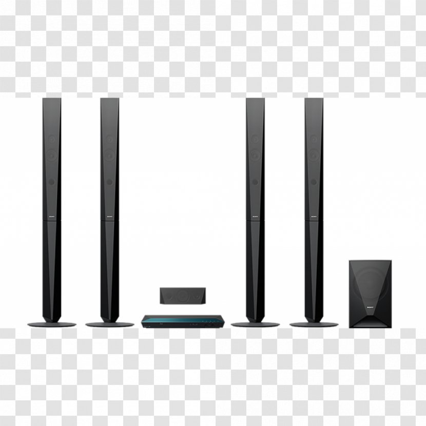 Blu-ray Disc Home Theater Systems 5.1 3D Cinema System Sony BDV-E6100 Black Bluetooth BDV-E4100 - Audio Equipment - Dvd Transparent PNG