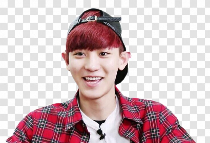 Chanyeol EXO Roommate Red Hair - Kpop Transparent PNG
