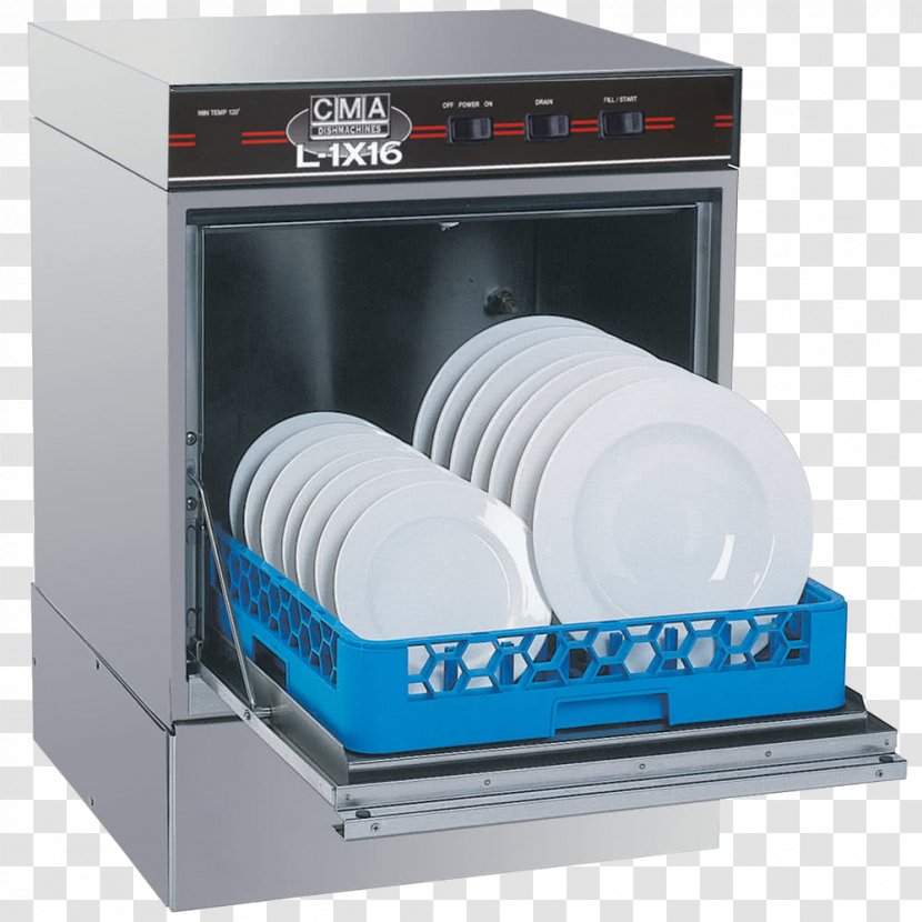 Dishwasher CMA Dishmachines L-1X16 UC65e 180UC - Machine Transparent PNG