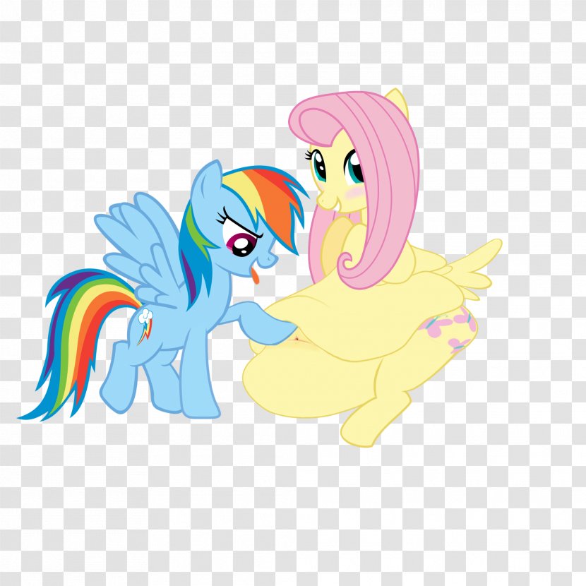 Pony Fluttershy Rainbow Dash Twilight Sparkle Scootaloo - Horse Like Mammal - Belly Fat Transparent PNG