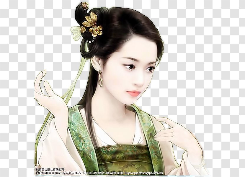 Art China Drawing Geisha - Watercolor Transparent PNG