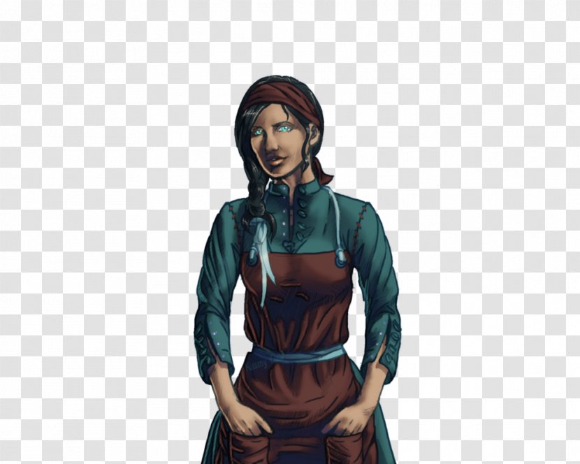 Domestic Worker Middle Ages Maid Woman Drawing - Flower Transparent PNG