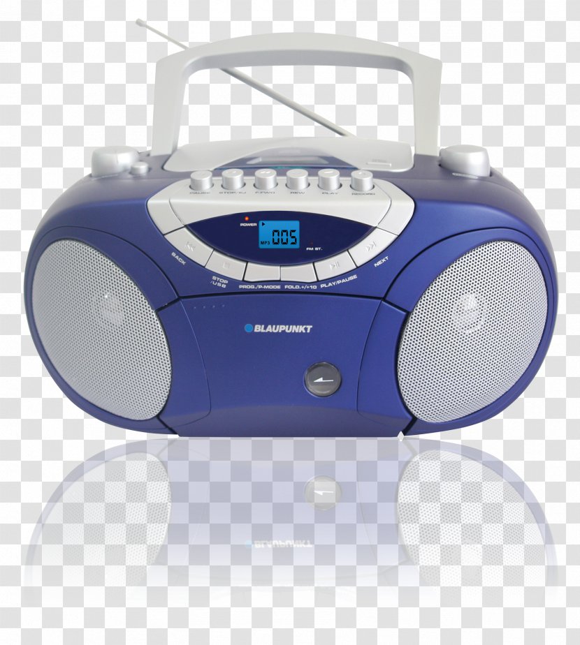 Boombox Blaupunkt Radio Compact Disc FM Broadcasting - Technology - Audio Cassette Transparent PNG