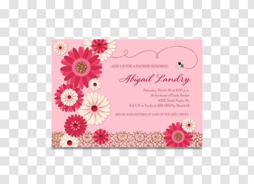 Floral Design Greeting & Note Cards Petal Transvaal Daisy - Magenta - Sprinkle Flowers To Send Blessings Transparent PNG