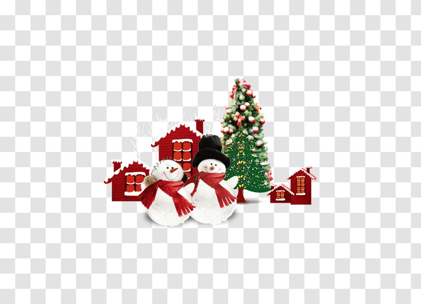 Christmas Ornament Tree Snowman - Animation - Material Download Transparent PNG