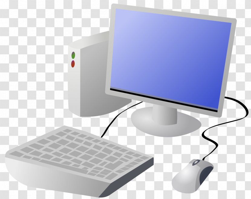 Laptop Desktop Computers Cartoon Clip Art - Free Content - Computer Image Transparent PNG