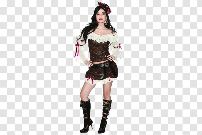Halloween Costume Clothing Piracy Woman - Watercolor - Pirate Transparent PNG