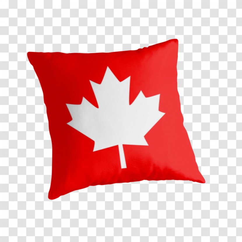 Flag Of Canada Maple Leaf Stencil - Pillow Transparent PNG