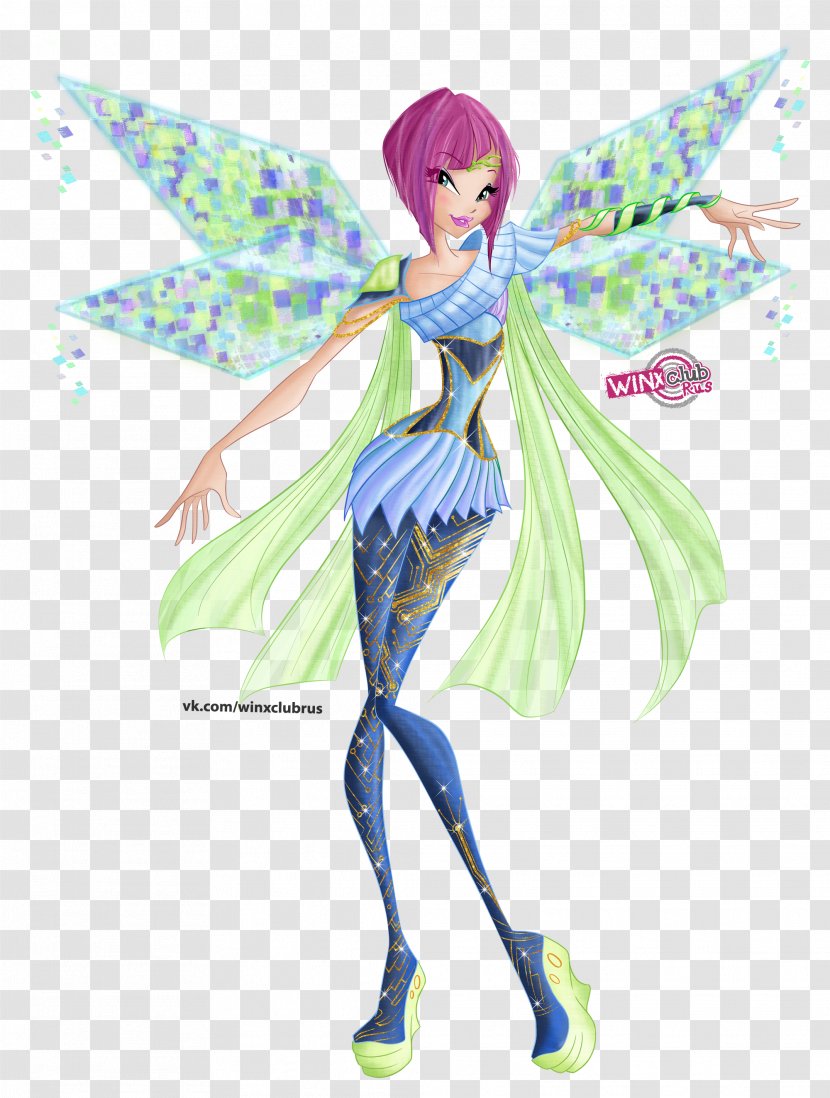 Tecna Fairy Musa Aisha Bloom - Watercolor Transparent PNG