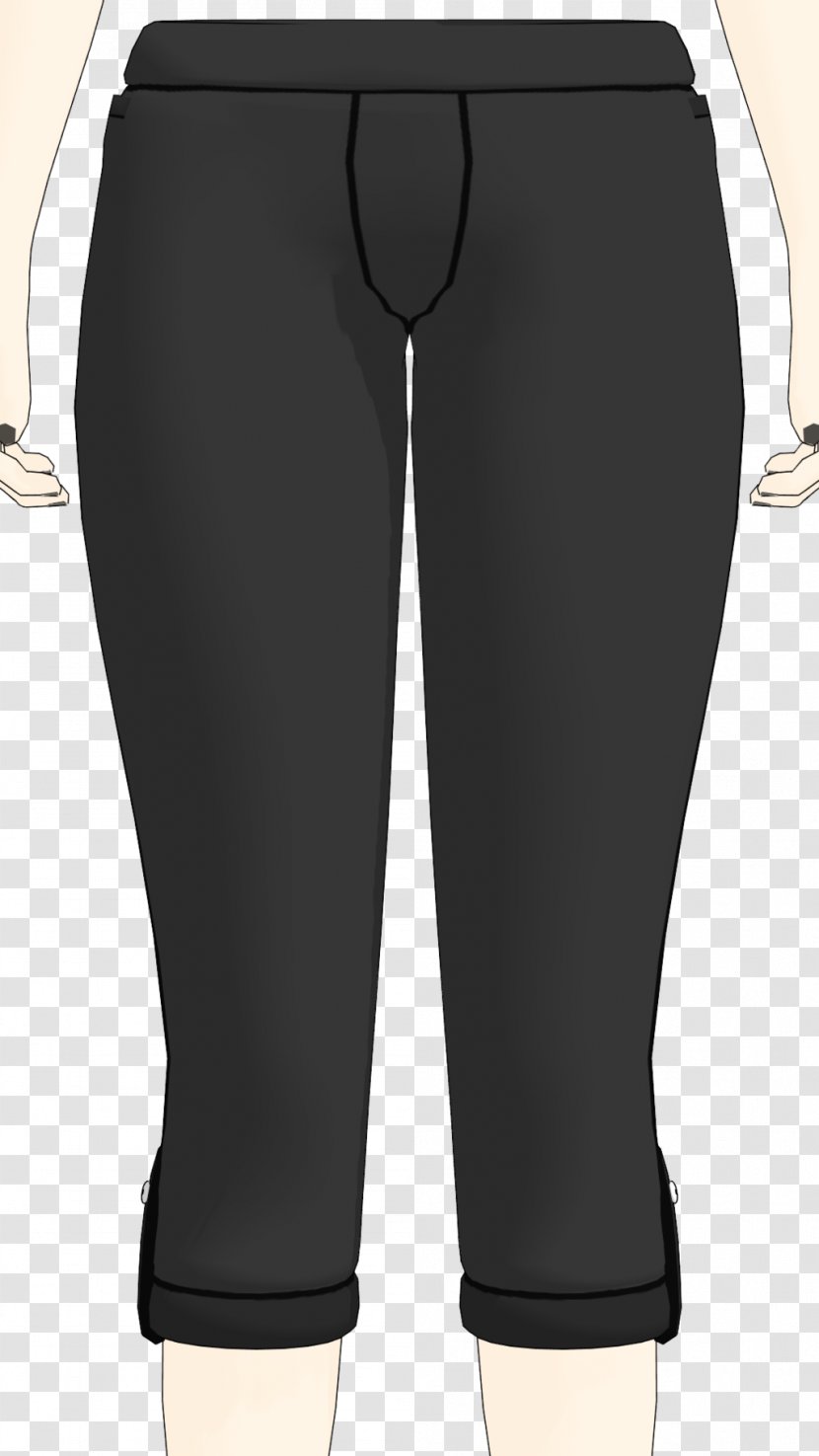 Capri Pants Shorts MikuMikuDance Clothing - Human Leg Transparent PNG