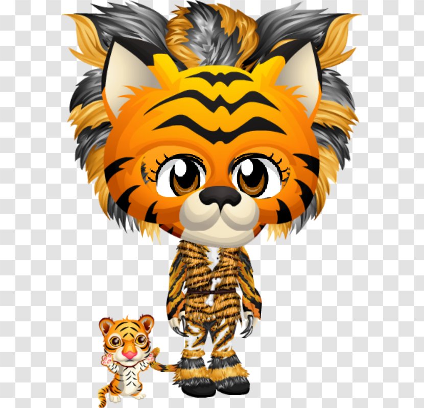 Tiger Cat Character Clip Art - Fictional - Chinese Zodiac Rat Transparent PNG